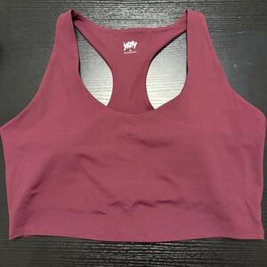 Yitty by Lizzo Near-Naked Longline Bra Tank Burgundy Racerback XL LE2500515-6810